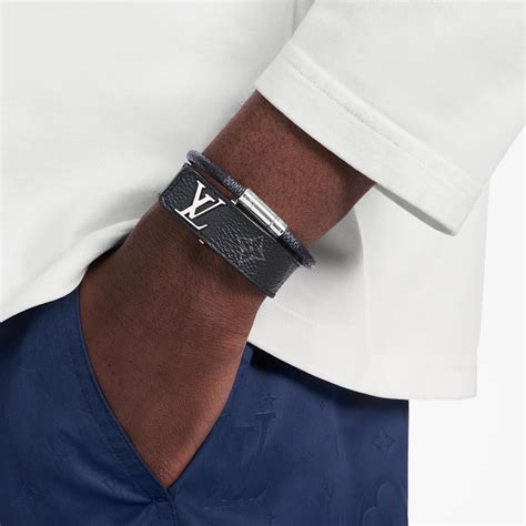 bracelet louis vuitton homme argent|Louis Vuitton slim bracelet men.